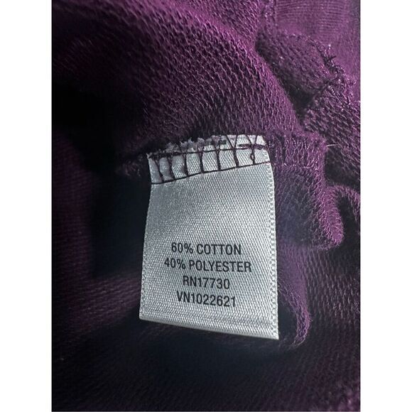 Merona Shawl Collar Sweater Women Size XL Purple Knit Cotton Blend 1 Button - Picture 7 of 10